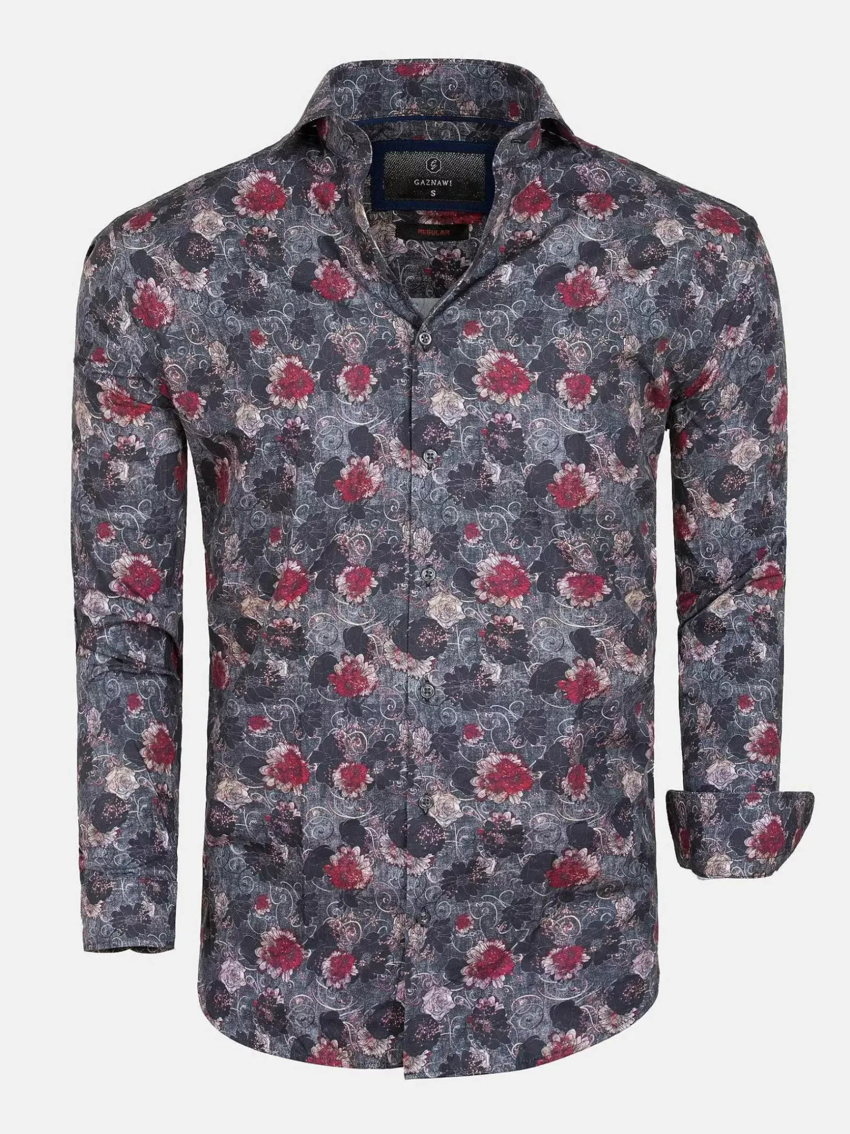 Overhemd Lange Mouw 57000 Anthracite Grey