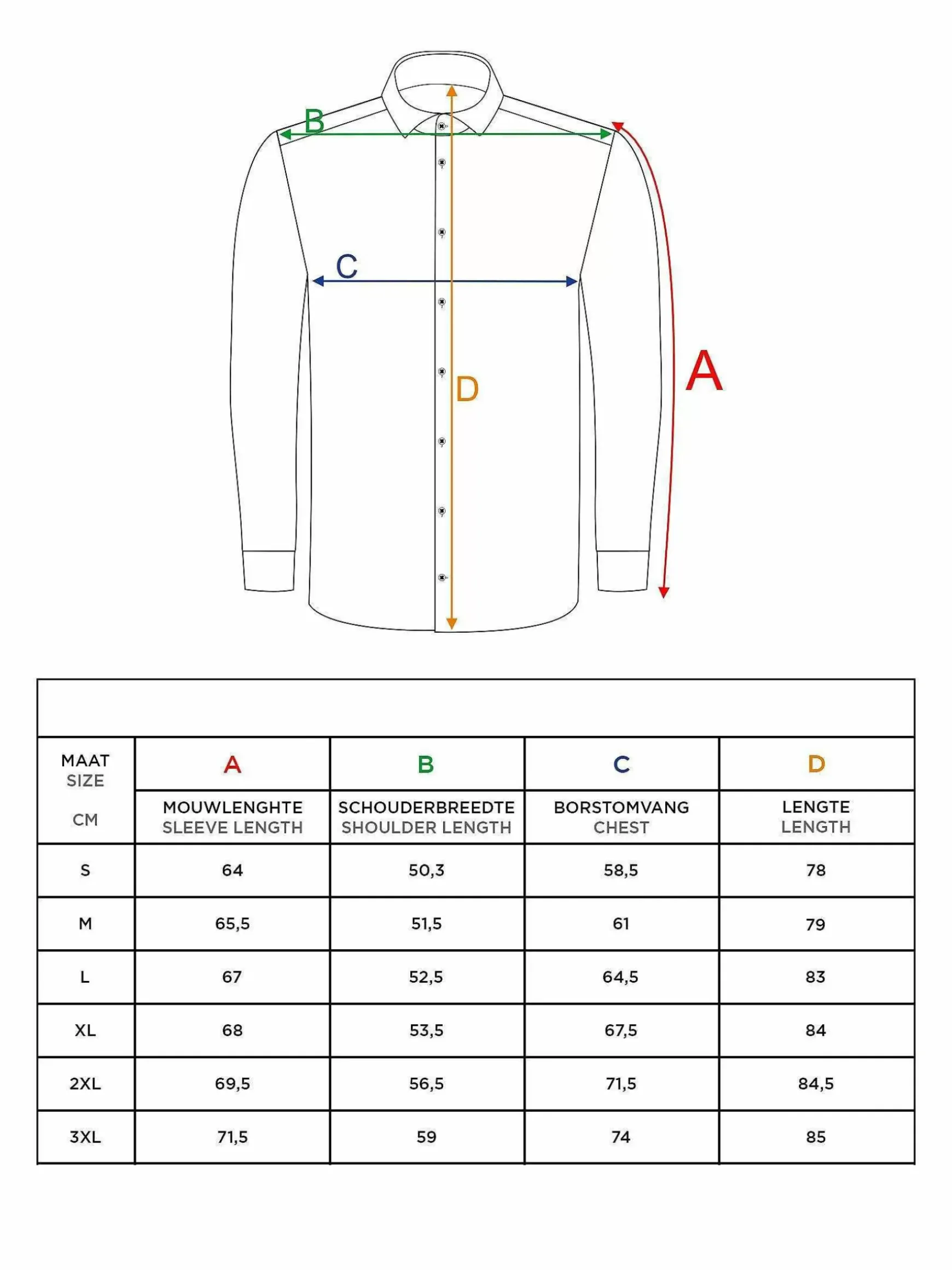 Overhemd Lange Mouw 59018 Braxton Navy