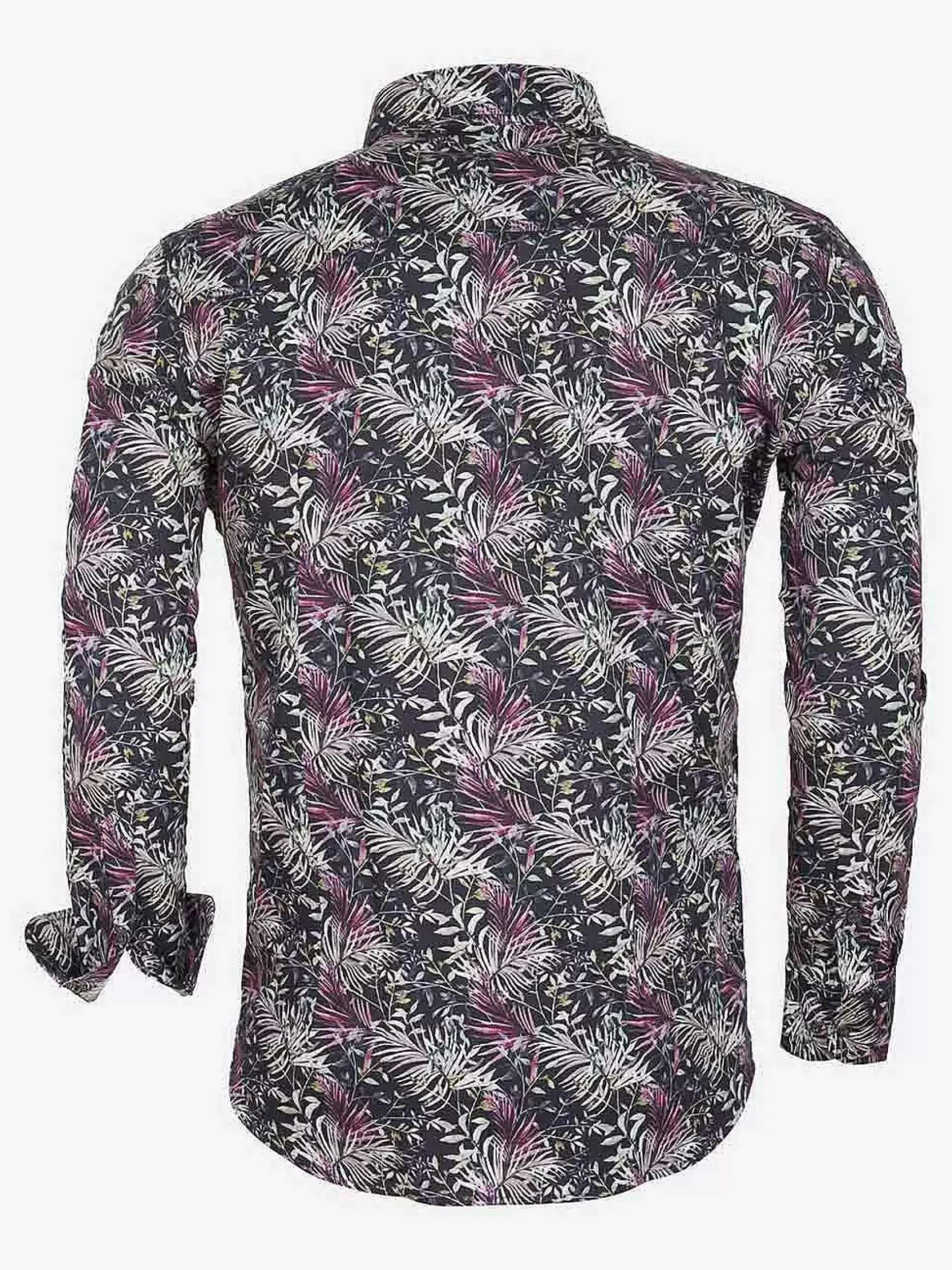 Overhemd Lange Mouw 57000 Brown White Grey Yellow