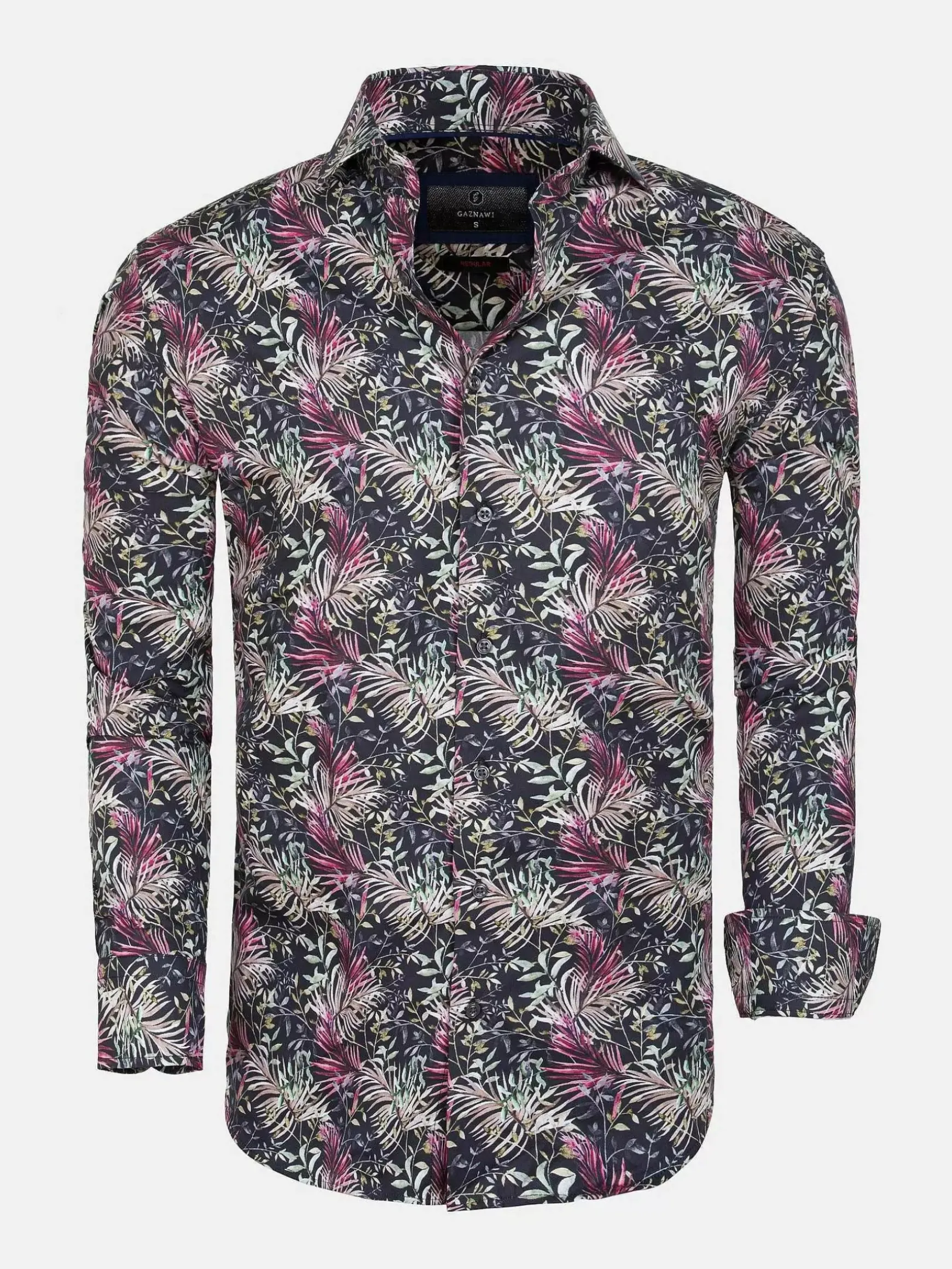 Overhemd Lange Mouw 57000 Brown White Grey Yellow