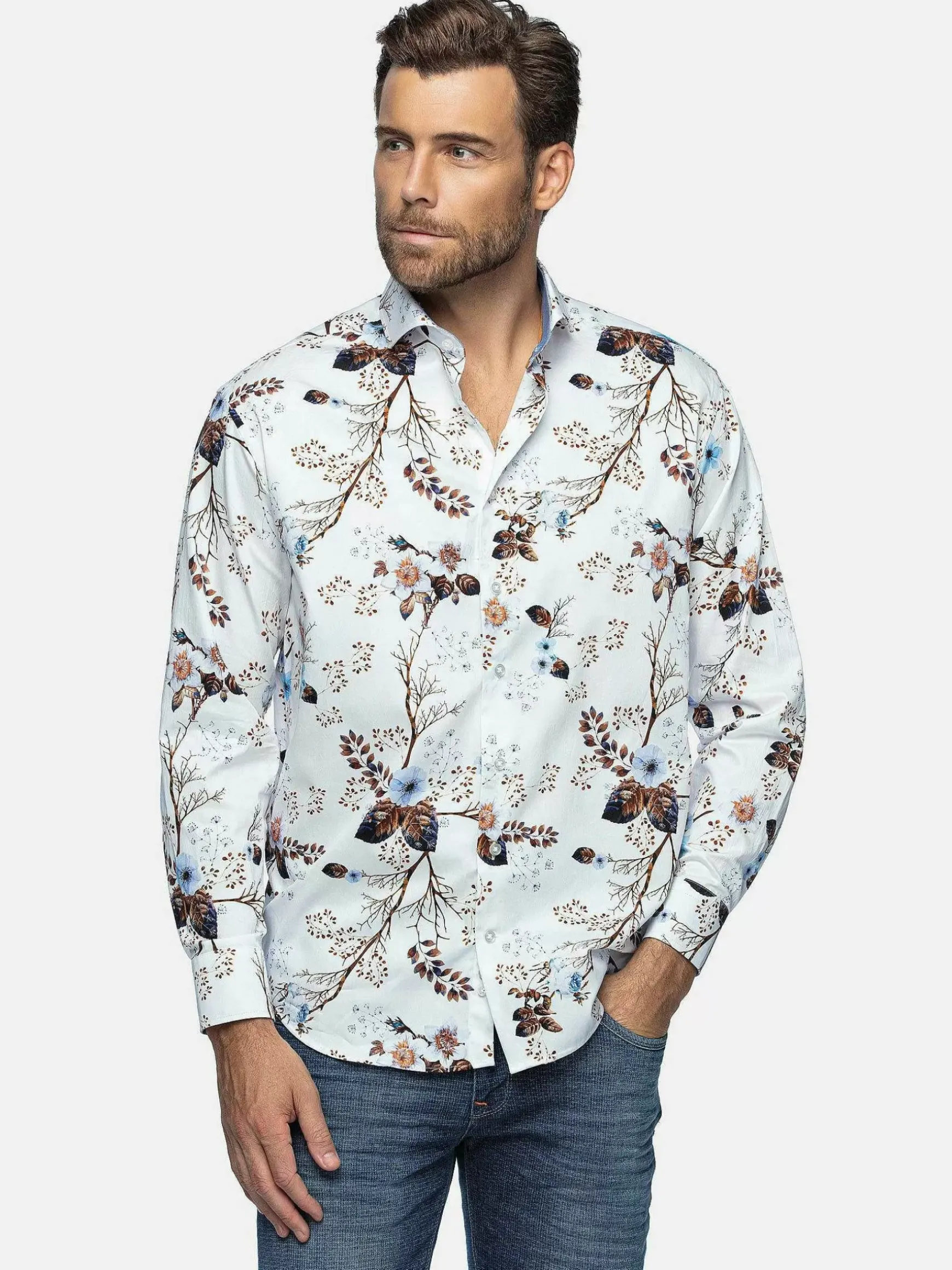 Overhemd Lange Mouw 59013 Clavant White