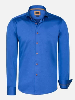 Overhemd Lange Mouw 75666 Clay Light Navy