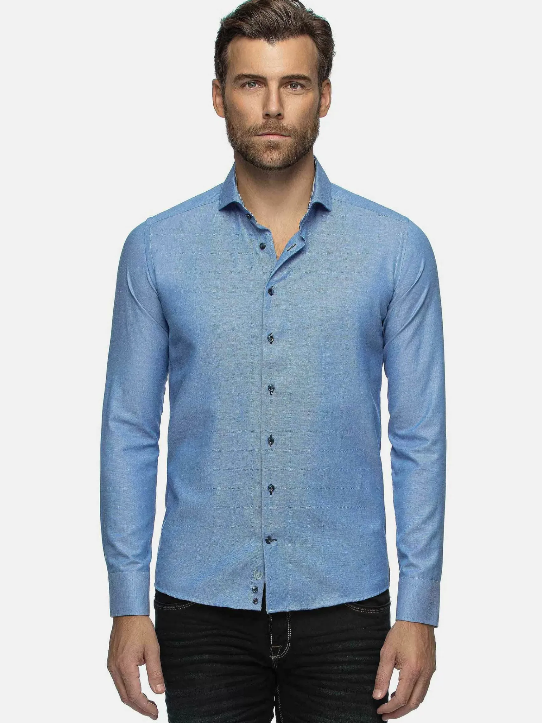 Overhemd Lange Mouw 75698 Cruise Royal Blue