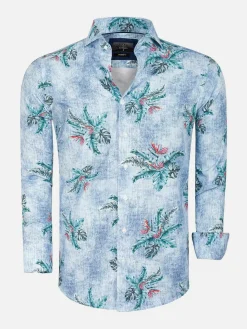 Overhemd Lange Mouw 65045 Dark Navy Yellow