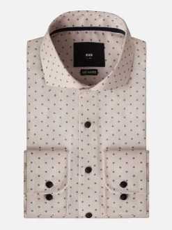 Overhemd Lange Mouw 75761 Emiliano Beige