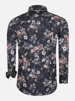 Overhemd Lange Mouw 57000 Grey Brown