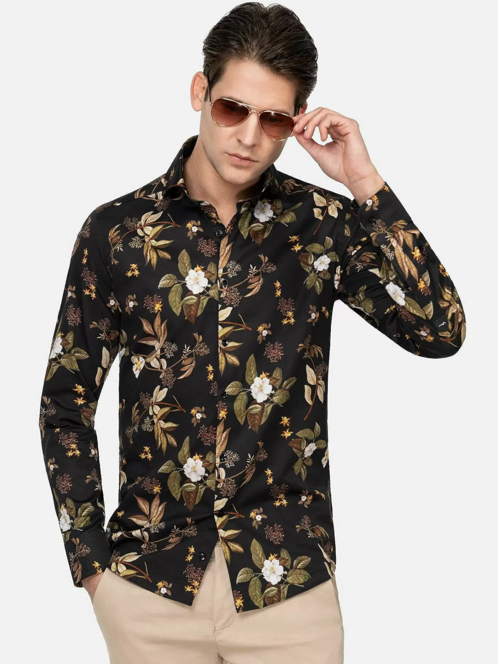 Overhemd Lange Mouw 75657 Mayrhofen Black