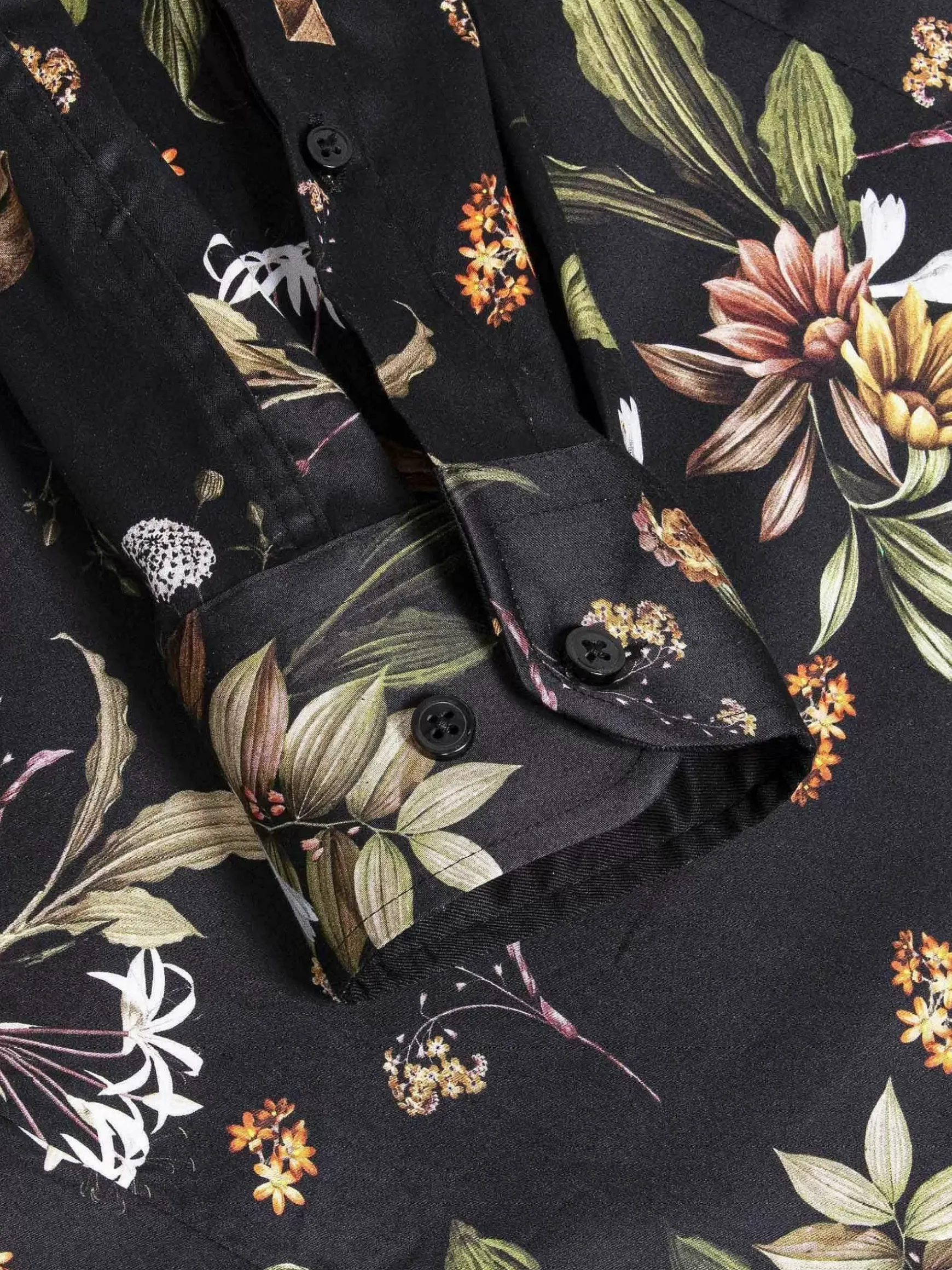 Overhemd Lange Mouw 75707 Meru Black