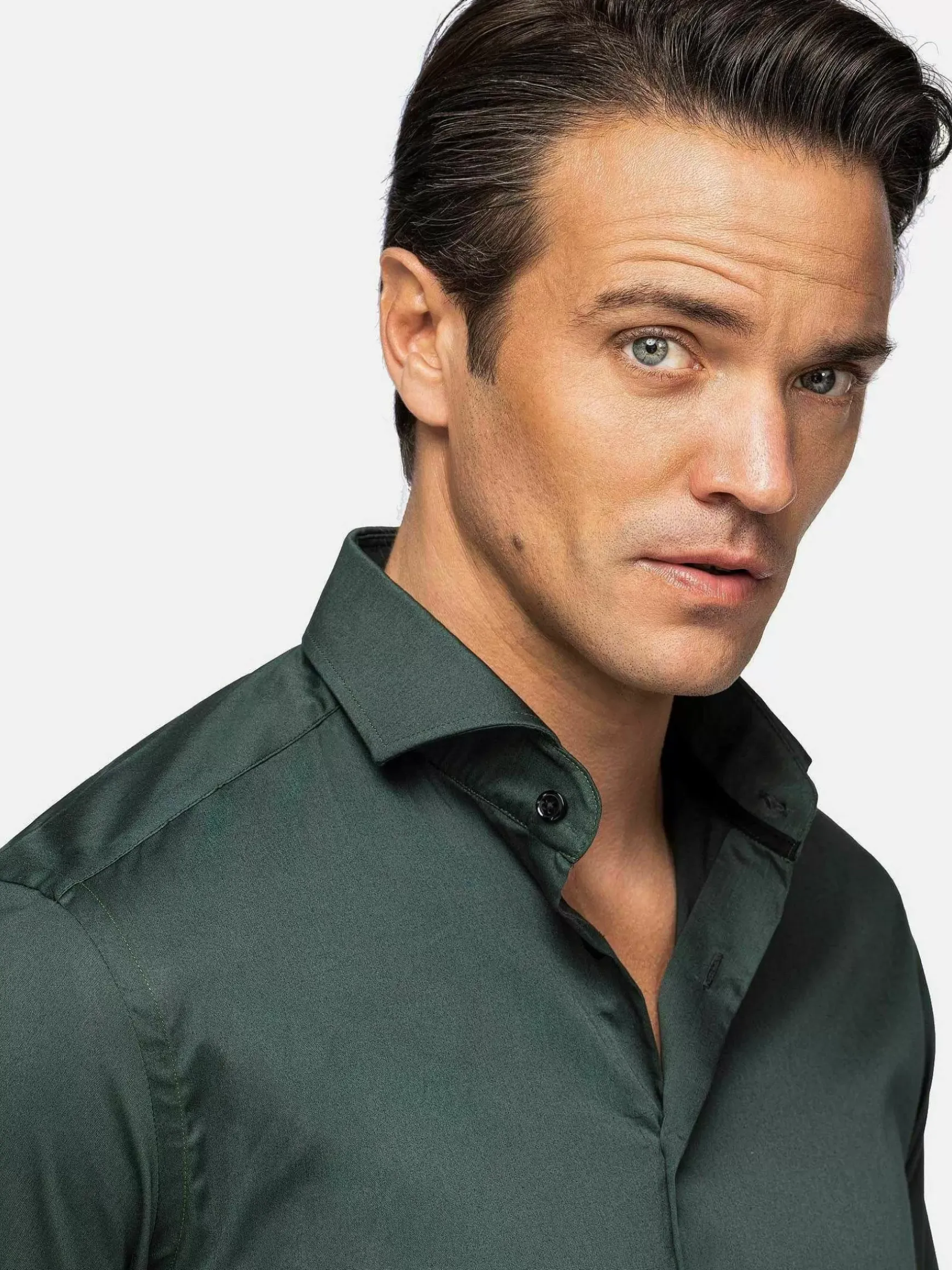 Overhemd Lange Mouw 75716 Morebo Green