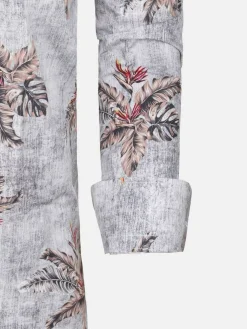 Overhemd Lange Mouw 57000 Navy Brown