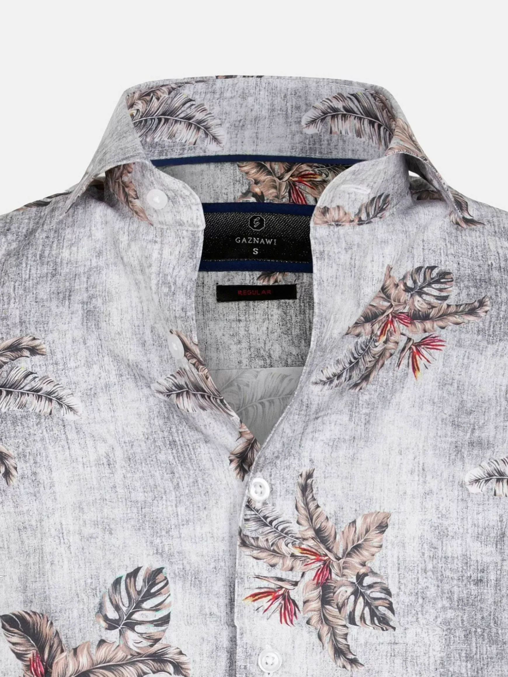 Overhemd Lange Mouw 57000 Navy Brown