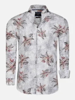 Overhemd Lange Mouw 57000 Navy Brown