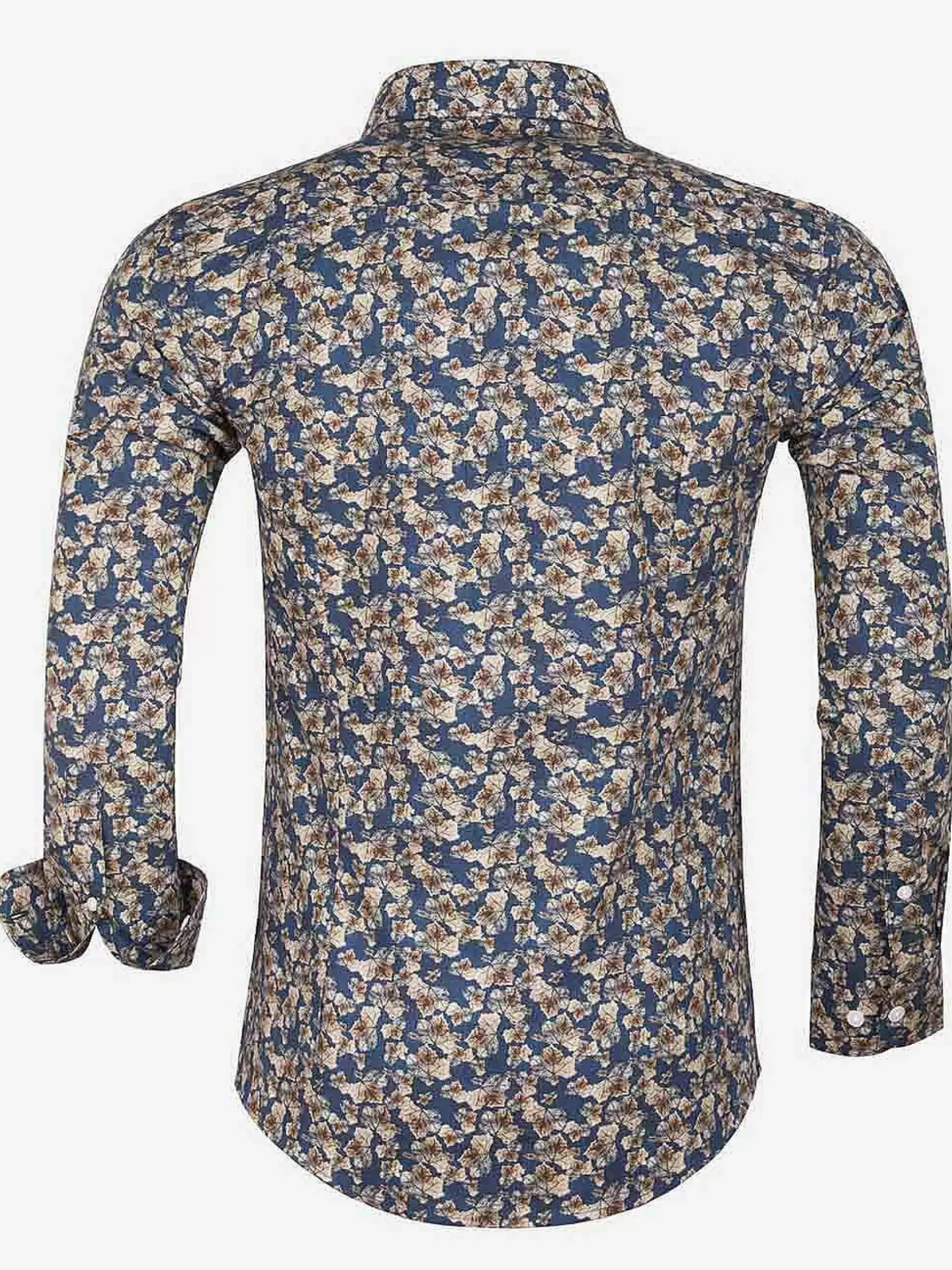 Overhemd Lange Mouw 65045 Navy