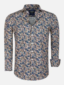 Overhemd Lange Mouw 65045 Navy