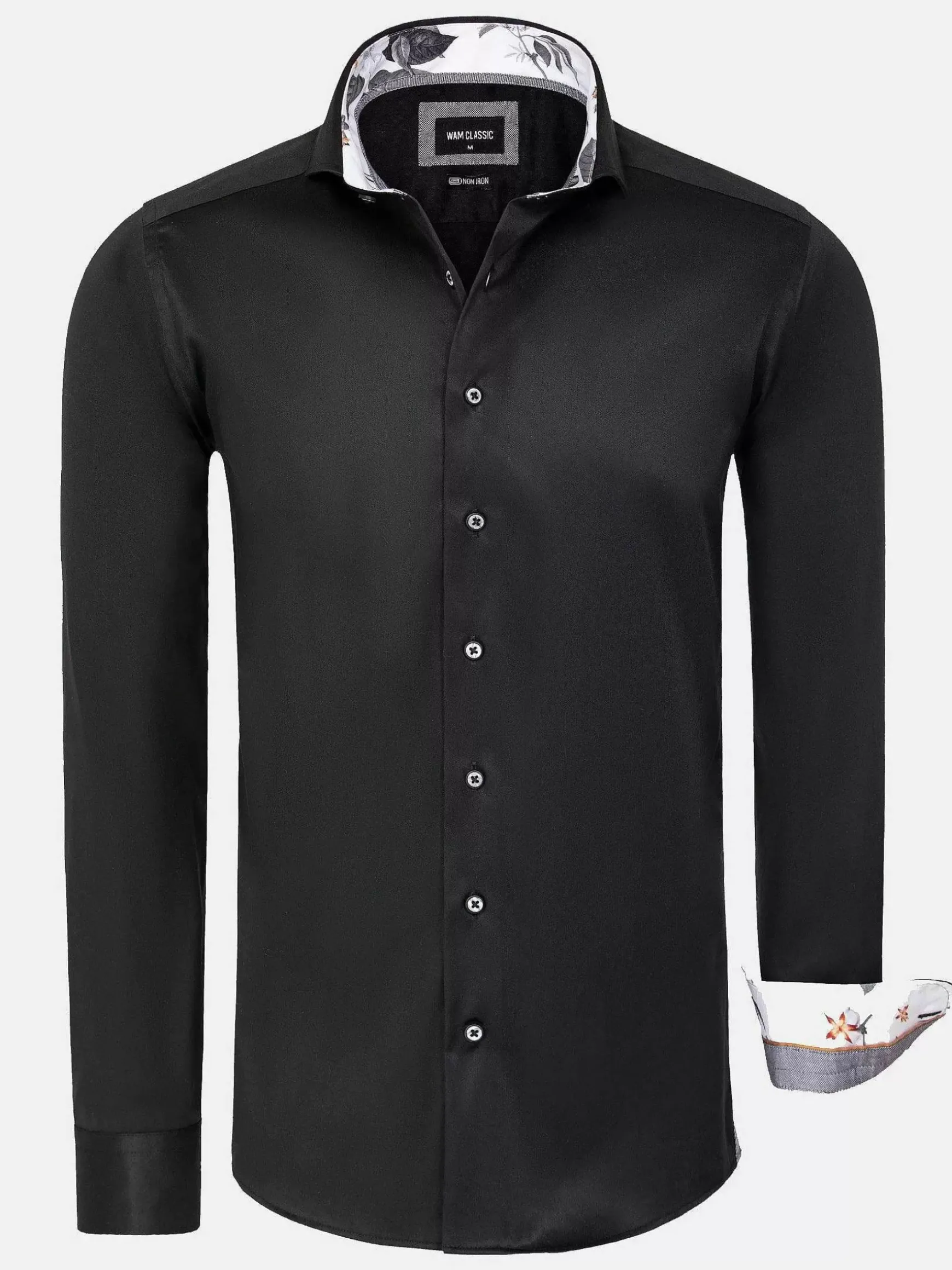 Overhemd Lange Mouw 75679 Pavel Black