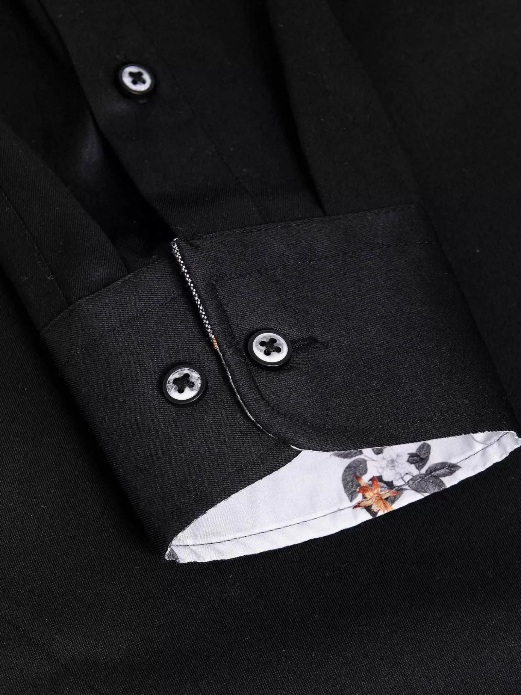 Overhemd Lange Mouw 75679 Pavel Black