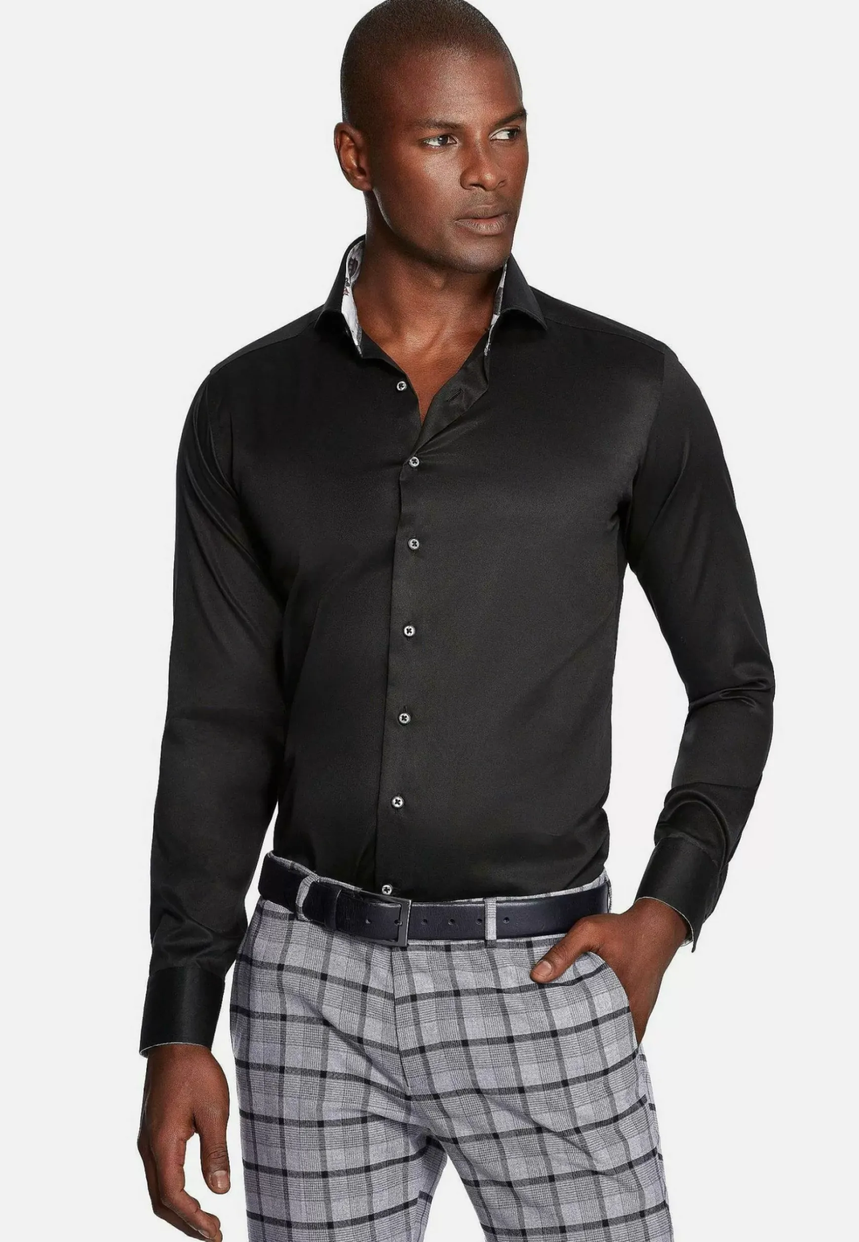 Overhemd Lange Mouw 75679 Pavel Black