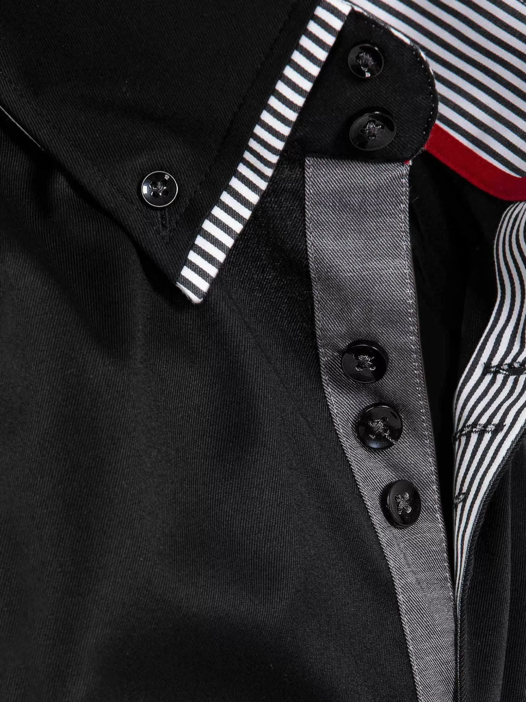 Overhemd Lange Mouw 75720 Perth Black