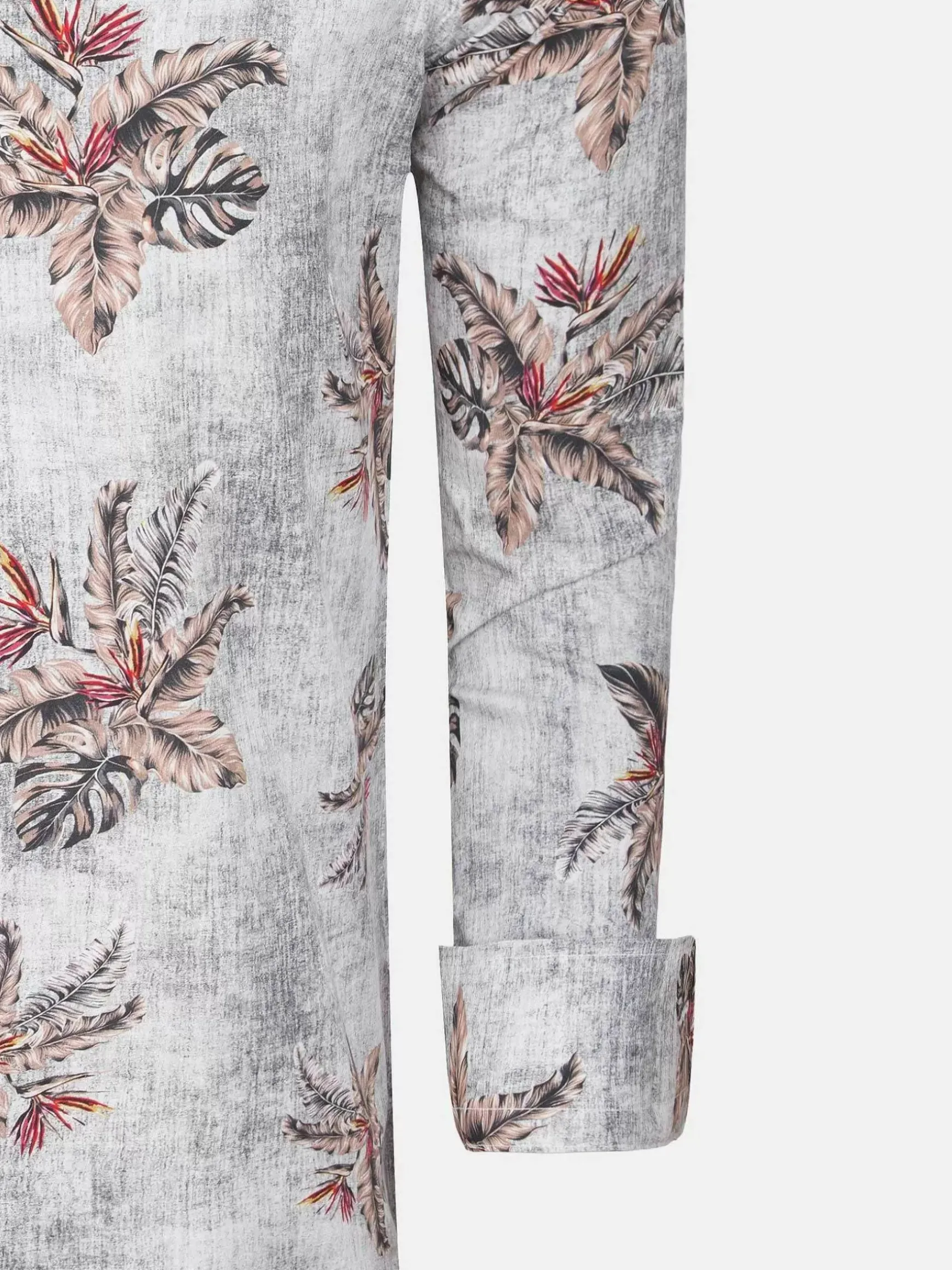 Overhemd Lange Mouw 65045 White Dark Brown