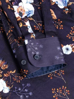 Overhemd Lange Mouw 75710 Wisconsin Navy