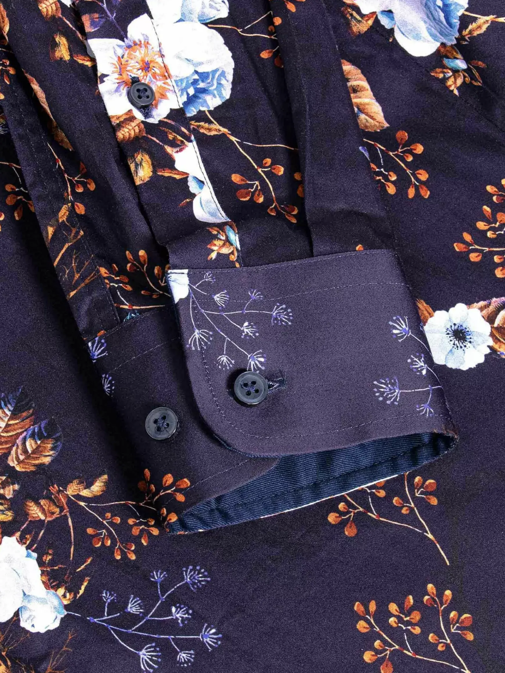 Overhemd Lange Mouw 75710 Wisconsin Navy