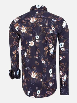 Overhemd Lange Mouw 75710 Wisconsin Navy