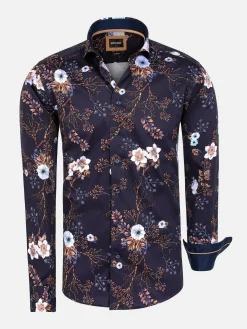 Overhemd Lange Mouw 75710 Wisconsin Navy