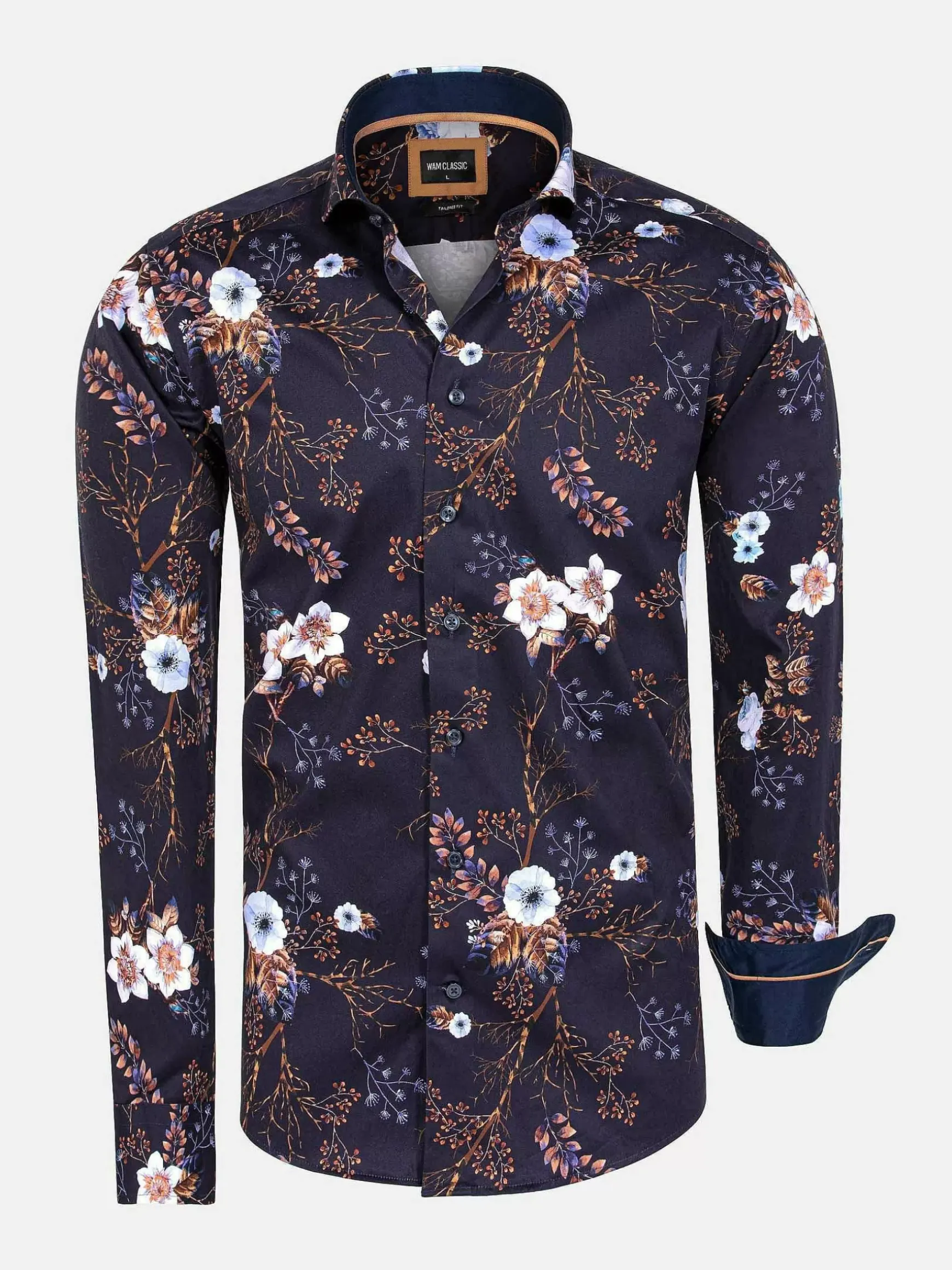 Overhemd Lange Mouw 75710 Wisconsin Navy