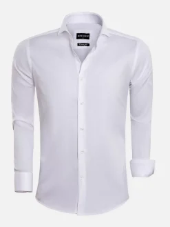 Overhemd Lange Mouw Prato 75563 White