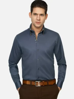 Overhemd Lange Mouw Roma Anthracite