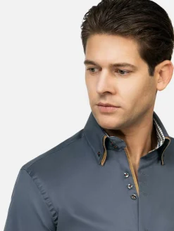 Overhemd Lange Mouw Roma Anthracite