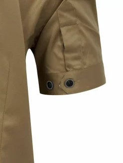 Owen Tailored Fit Beige Overhemd Korte Mouw