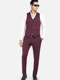 Pantalon 72196 Melikh Dark Red