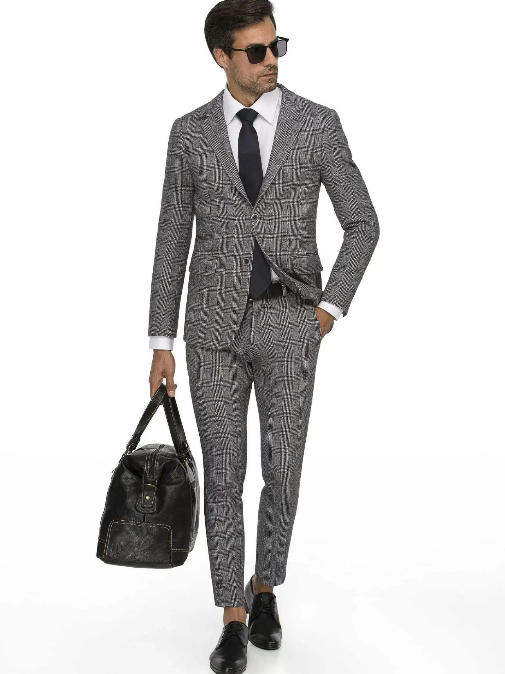 Pantalon 70058 Paxton Black White