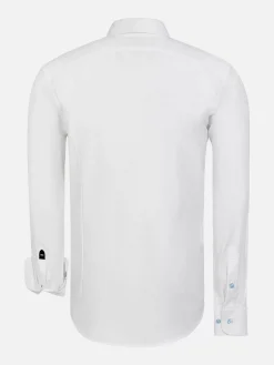 Pearl Solid White Overhemd Lange Mouw