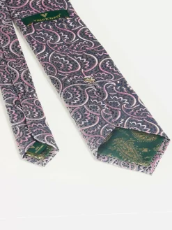 Pierce Navy Pink Stropdas