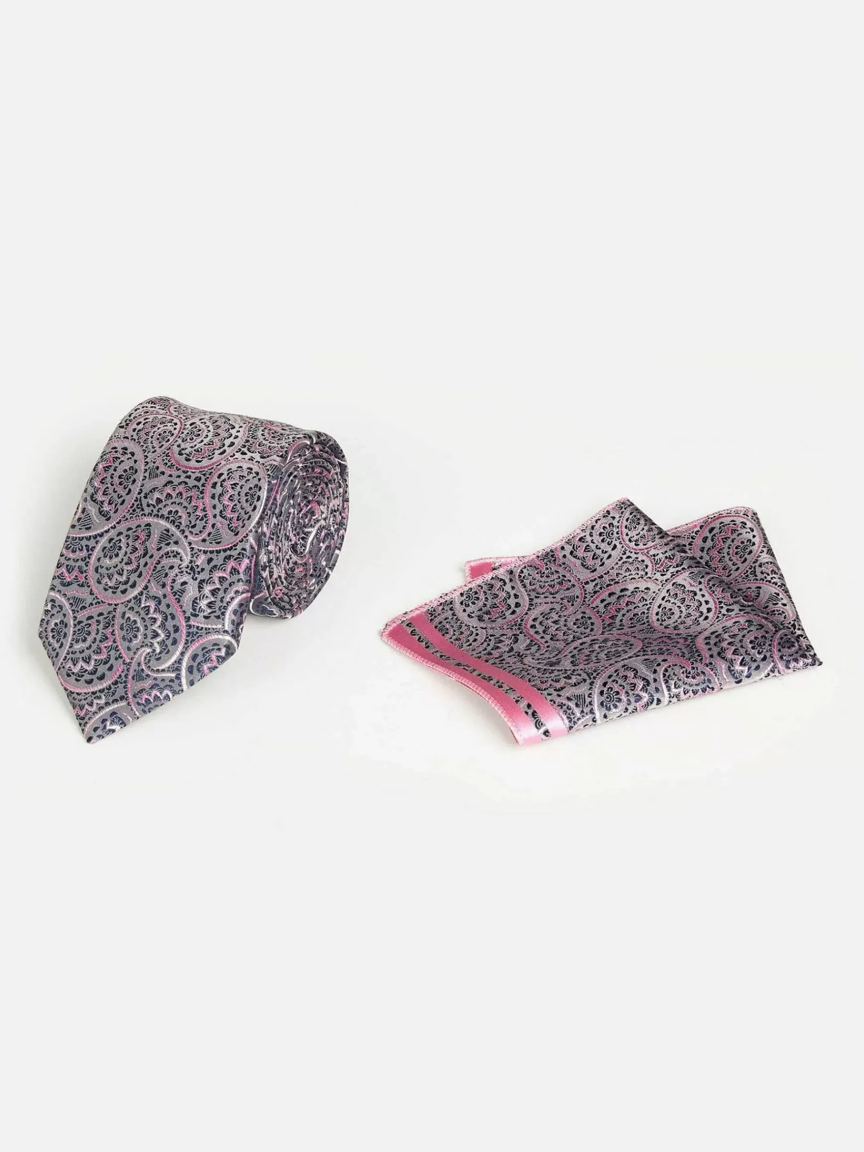 Pierce Navy Pink Stropdas