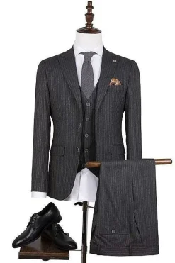 Plaid Vest 70050 Anthracite