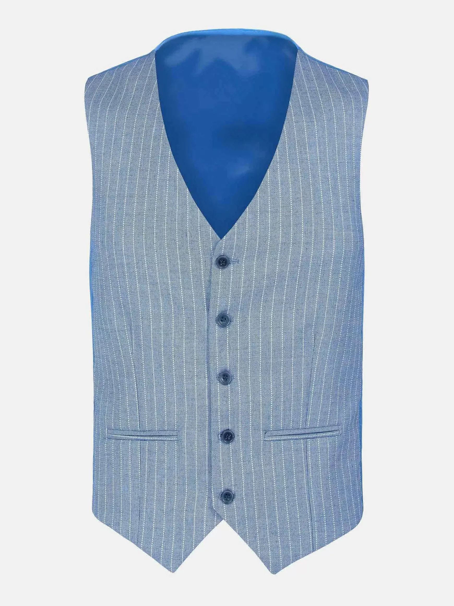 Plaid Vest 70048 Pelagie Islands Blue
