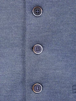 Plaid Vest Fabian Blue