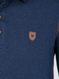 Playas Polo Collared Navy Sweater