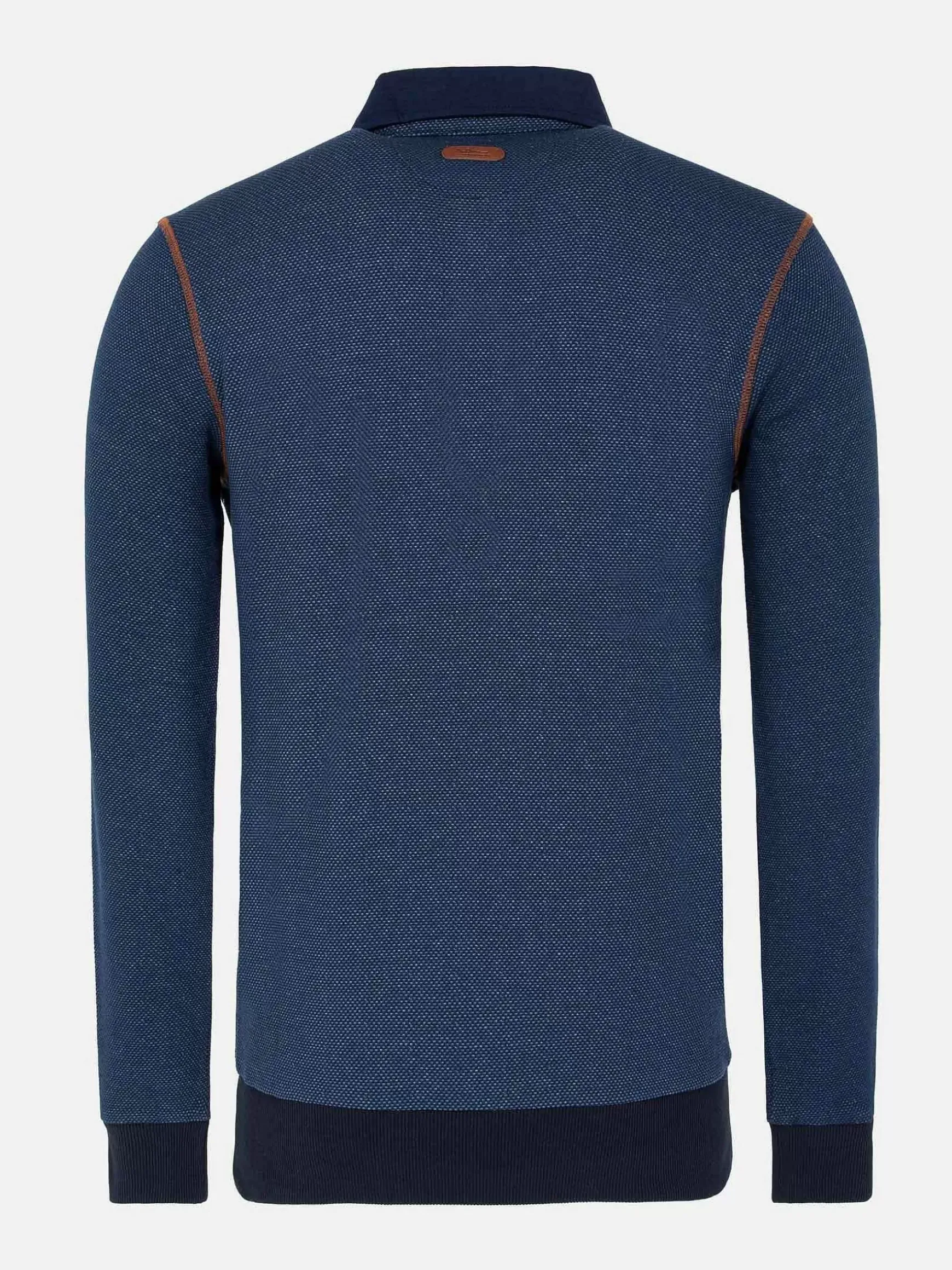 Playas Polo Collared Navy Sweater