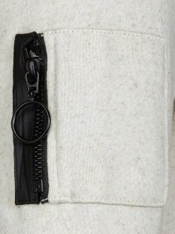 Quasar Mock Neck Beige Sweater