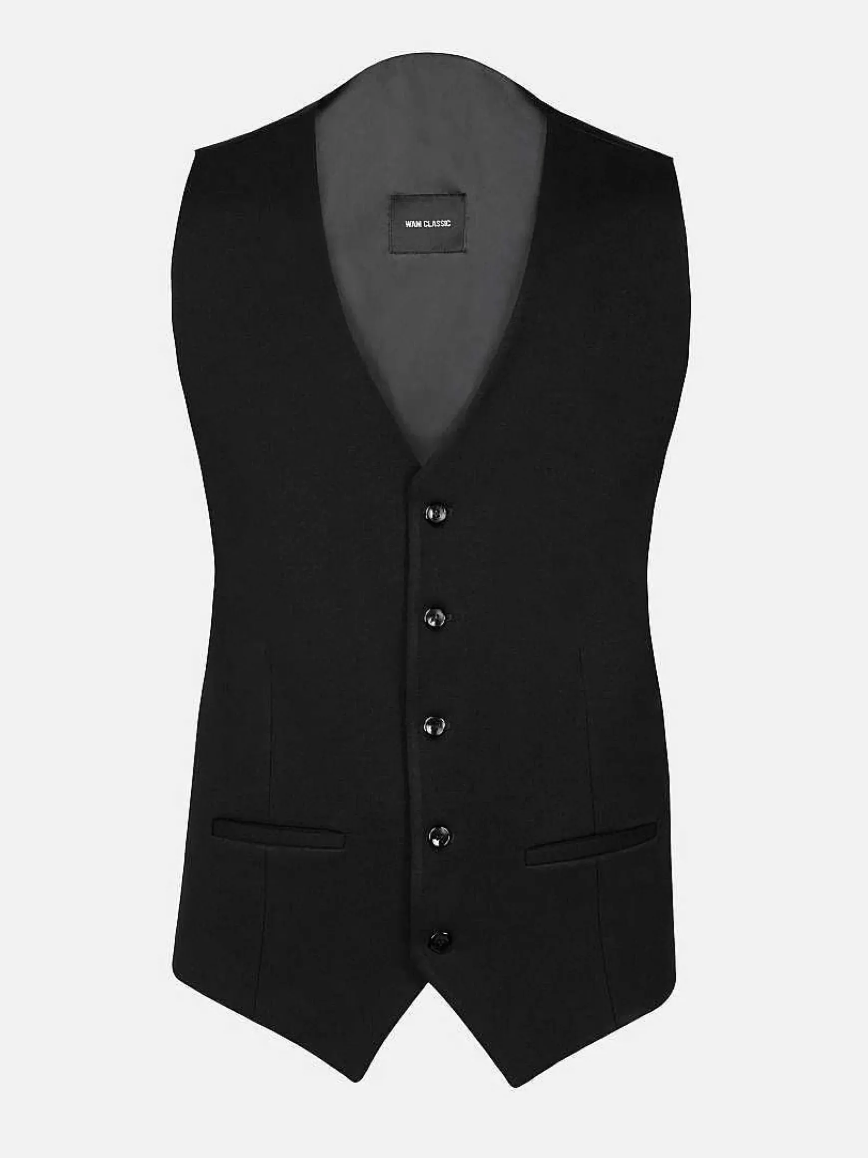 Red Wood Glen Check Slim Fit Dark Red Black Suit Gilet