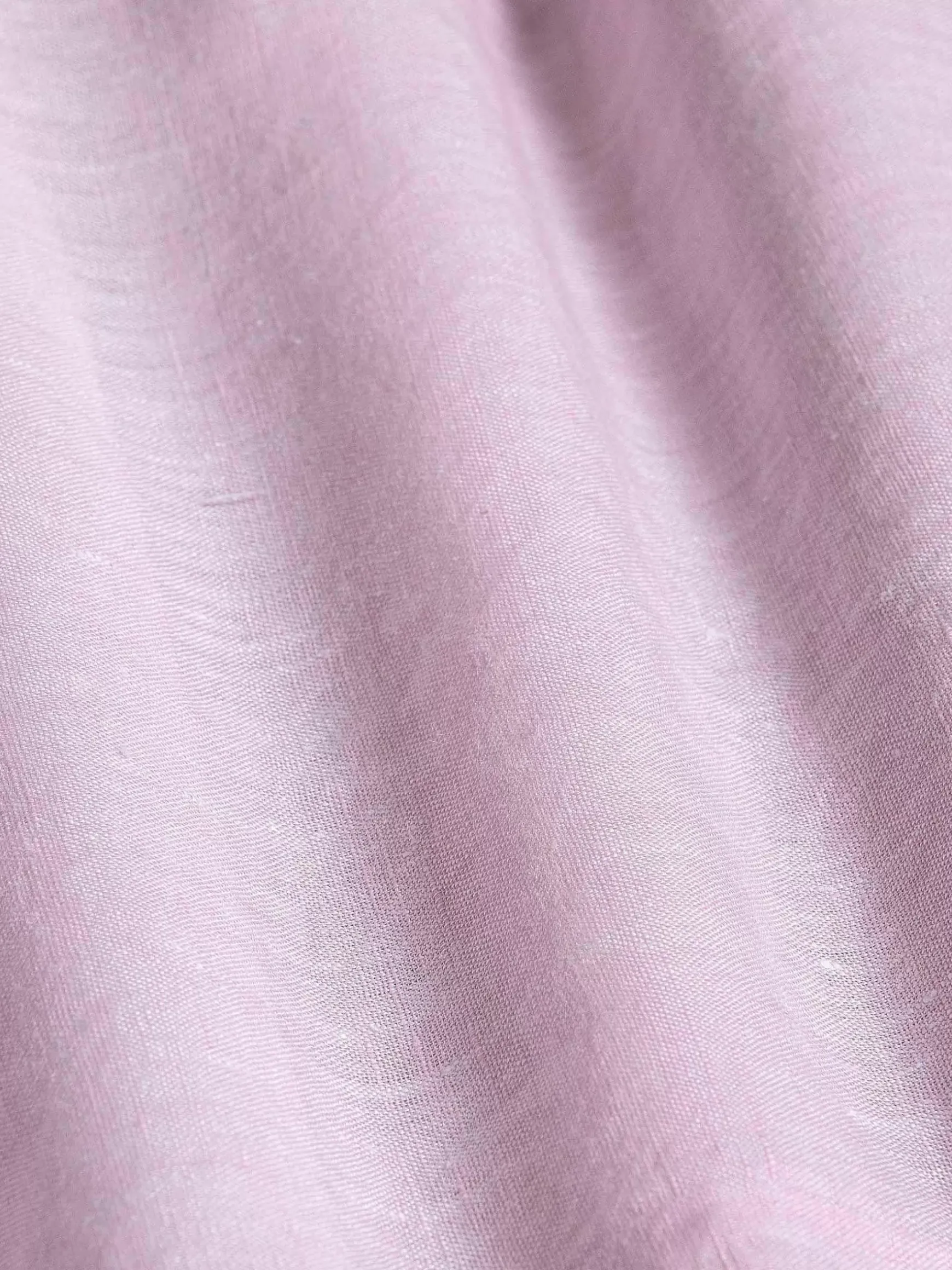 Redention Linen Pink Overhemd Lange Mouw