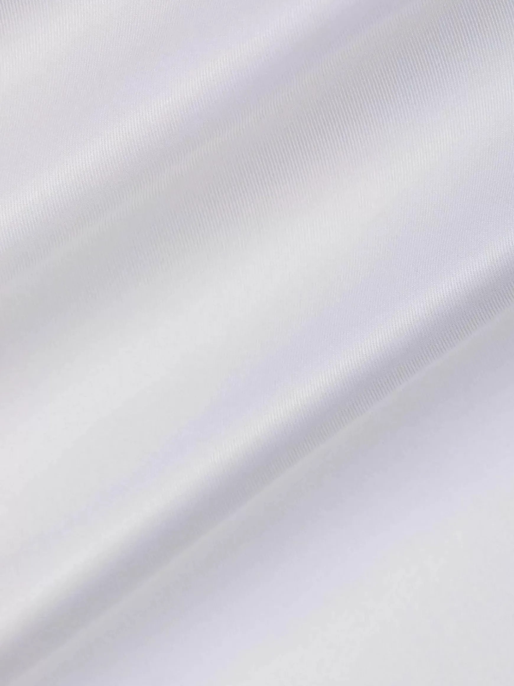 Romney Solid White Overhemd Lange Mouw