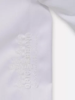 Romney Solid White Overhemd Lange Mouw