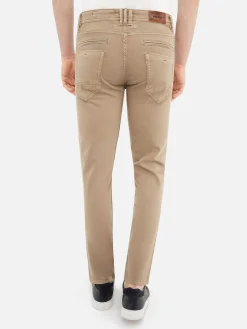 Sahara Button Closure Light Beige Jeans
