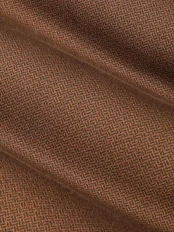 Santiago Slim Fit Textured Brown Jeans