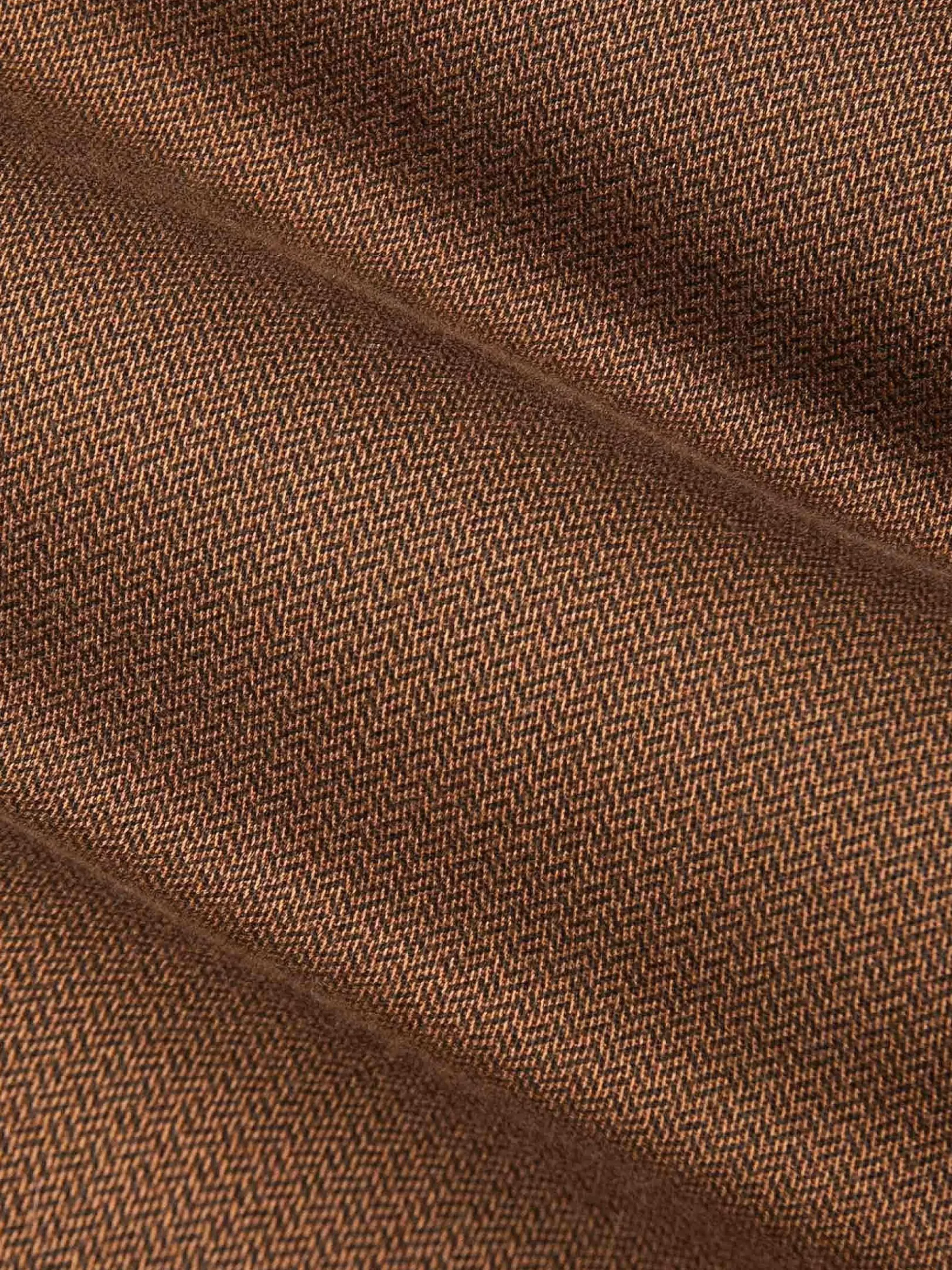 Santiago Slim Fit Textured Brown Jeans